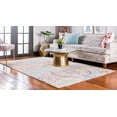 thumbnail image 4 of Unique Loom Lyon Floral Rainbow Gradient Rug 8' x 10' Rectangle Ivory/Pink, 4 of 10