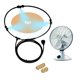 thumbnail image 1 of Irfora Kit de ventilador de nebulización para exteriores para sistema de refrigeración por nebulización de agua Misters Mister Fan Line y 5 boquillas de nebulización de latón para enfriar patios exter Irfora Línea de tubería, 1 of 7