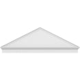 thumbnail image 3 of Ekena Millwork 74"W x 25-3/8"H x 2-3/4"P (Pitch 6/12) Peaked Cap Smooth Architectural Grade PVC Combination Pediment, 3 of 8
