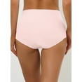 thumbnail image 2 of DARING DIVA Women's High-Waist Invisibles Underwear Breathable Panties L Pink, 2 of 6
