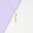 thumbnail image 2 of Sterling Silver Feather Necklace, Gold Plated Feather Necklace, Pendant Necklace, Minimal Feather Jewelry, Silver Chain, Fashion Jewelry, 2 of 5