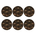 thumbnail image 2 of Disketp Bookshelves Funny Coasters,6 Pcs Leather Coasters With Holder, Perfect Housewarming Hostess Gifts,Protect Furniture From Water Marks Scratch And Damage, 2 of 9