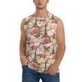 thumbnail image 2 of Fotbe Men's Rose Flowers Print Men's Sleeveless Muscle Tank Tops Casual T-Shirts for Gym Workout Beach-Medium, 2 of 8