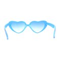 thumbnail image 4 of Girls Kids Size Heart Shape Fun Print Plastic Sunglasses Blue Flower, 4 of 4