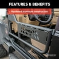 thumbnail image 5 of ARIES 1500100 Black Aluminum Jeep Wrangler TJ Tube Half Doors Fits select: 1997-2006 JEEP WRANGLER / TJ, 5 of 6