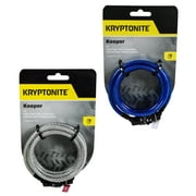 Kryptonite 4' Keeper 712 Combo Cable Blue Silver 004929 2-Pack Four Foot Cable