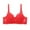 Red, variant on Fsqjgq Sports Bras for Women Underwear Sports Bra Floral Lace Nursing Bras Plus Size Sports Bra Lace Gathered Bra Adjustable Thin Cup Underwear Push Up Bra Seamless Sports Bras Bralette
