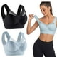 thumbnail image 5 of Qarigey 2 piezas experiencia incomparable comodidad sujetadores de talla grande para mujeres Top sujetadores deportivos ropa interior Ropa interior Negro+XXXL, 5 of 6