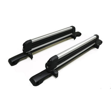 BrightLines Roof Rack Crossbars Ski Rack Combo Compatible with 2018-2023 Subaru Crosstrek and 2017-2023 Impreza