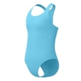 thumbnail image 2 of FSYBOA Girls One-piece Swimsuits, Casual Fashion Summer Sleeveless Kids Bathing Suits&nbsp; Light Blue Size 14T, 2 of 5