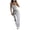 Light Flower Gray, variant on Women'S Vacation Style Tube Top Casual Pants Set Summer Outfit Two Piece Light Flower Gray M