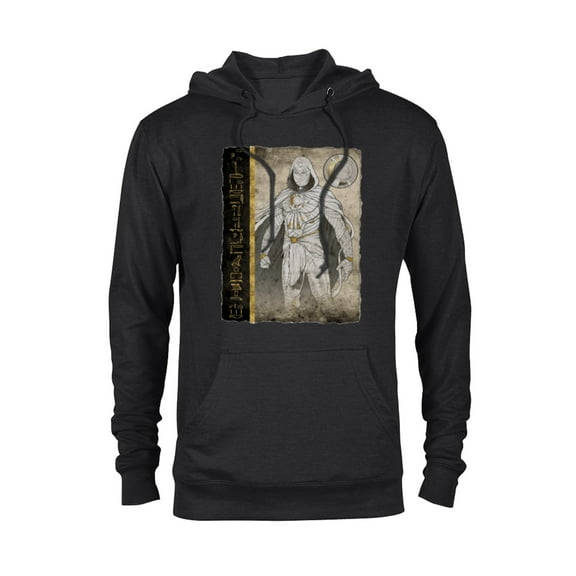 Marvel Moon Knight Egyptian Papyrus - Pullover Hoodie for Adults - Customized-Black