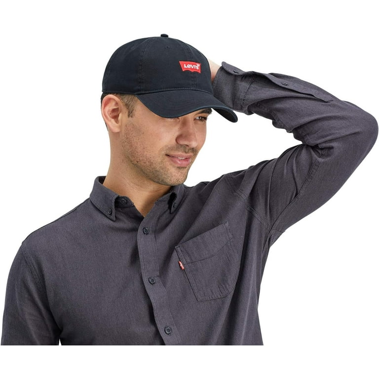Levi s Men s Classic Baseball Hat with Logo One Size Black Four Walmart