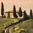 thumbnail image 2 of Carmel, Elizabeth 20x20 Black Ornate Wood Framed with Double Matting Museum Art Print Titled - Tuscan Farmhouse, 2 of 4