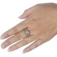 thumbnail image 2 of Divine_creation 925 Sterling Silver 2.48 Ct Round Cut White Diamond Engagement Thanksgiving Christmas Halo Bridal Ring Set 14K White Gold Plated For Women's -6.5, 2 of 3