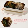 thumbnail image 5 of Pangolin Velvet Portable Jewelry Stand with Removable Compartment - Travel Organizer, Earring Holder, and Organizer Box - Gift, 5 of 7