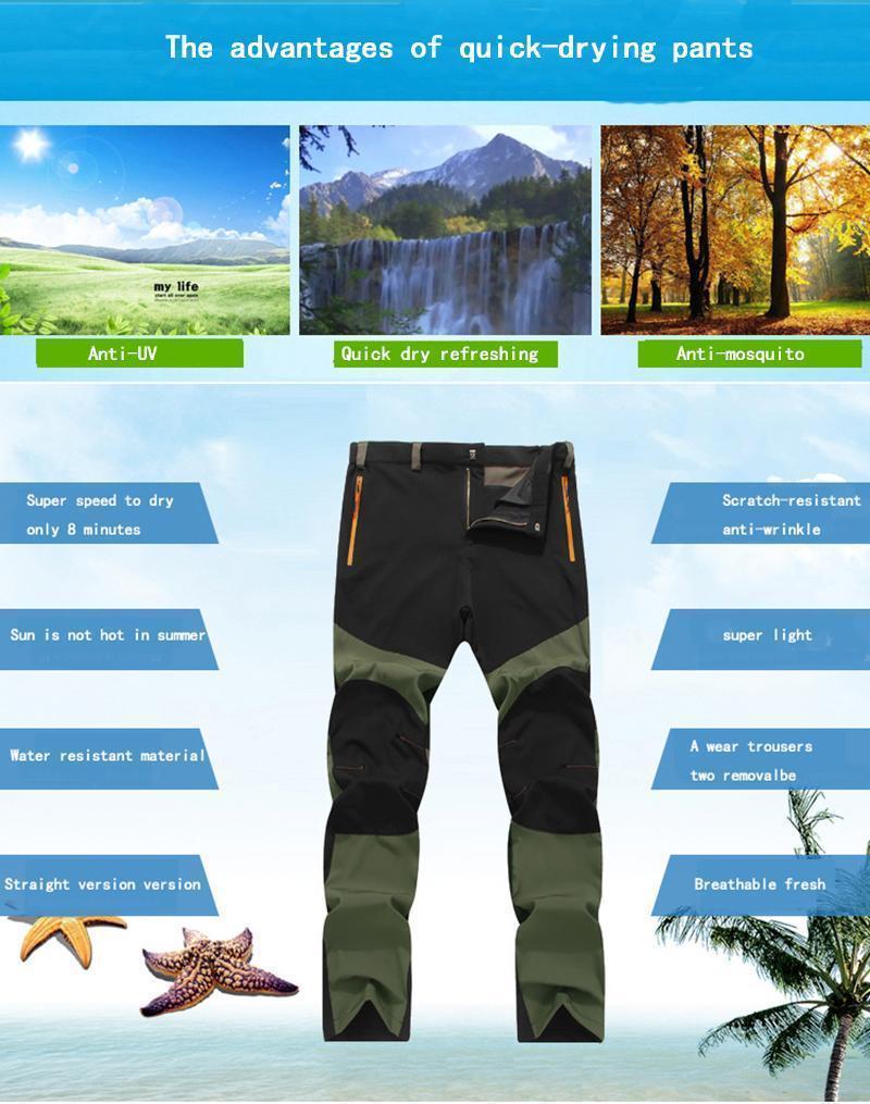 SUNSIOM Men's Outdoor Mens Soft shell Camping Tactical Cargo Pants Combat Hiking Trousers - image 3 of 4