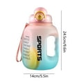 thumbnail image 3 of Gobelet d'Eau Grande Capacité, Bouteille d'Eau Transparente avec Poignée, Bouteille d'Eau d'Un Gallon avec Paille, Bouteilles d'Eau Sport Étanches, Grandes Cruches d'Eau Portatives, Contenant d'Un Gallon Réutilisable pour le Gym, la Randonnée en Plein Air, 3 of 6