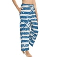 thumbnail image 2 of Balery Ocean on Striped print Women's Pajama Pants,Ultra Lightweight Pjs,Lounge Pant-XX-Large, 2 of 9