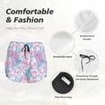 thumbnail image 4 of Bixox Women's Tie Dye pattern 2 in 1 Running Shorts - Lightweight Athletic Workout Gym Yoga Shorts Liner with Pockets - Large, 4 of 5