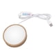 thumbnail image 2 of Round Wood Lighted Base Stand USB Powered 3 Color Temperature 10 Level Brightness Button Control LED Display Plate for Glass Crystal Art, 2 of 5