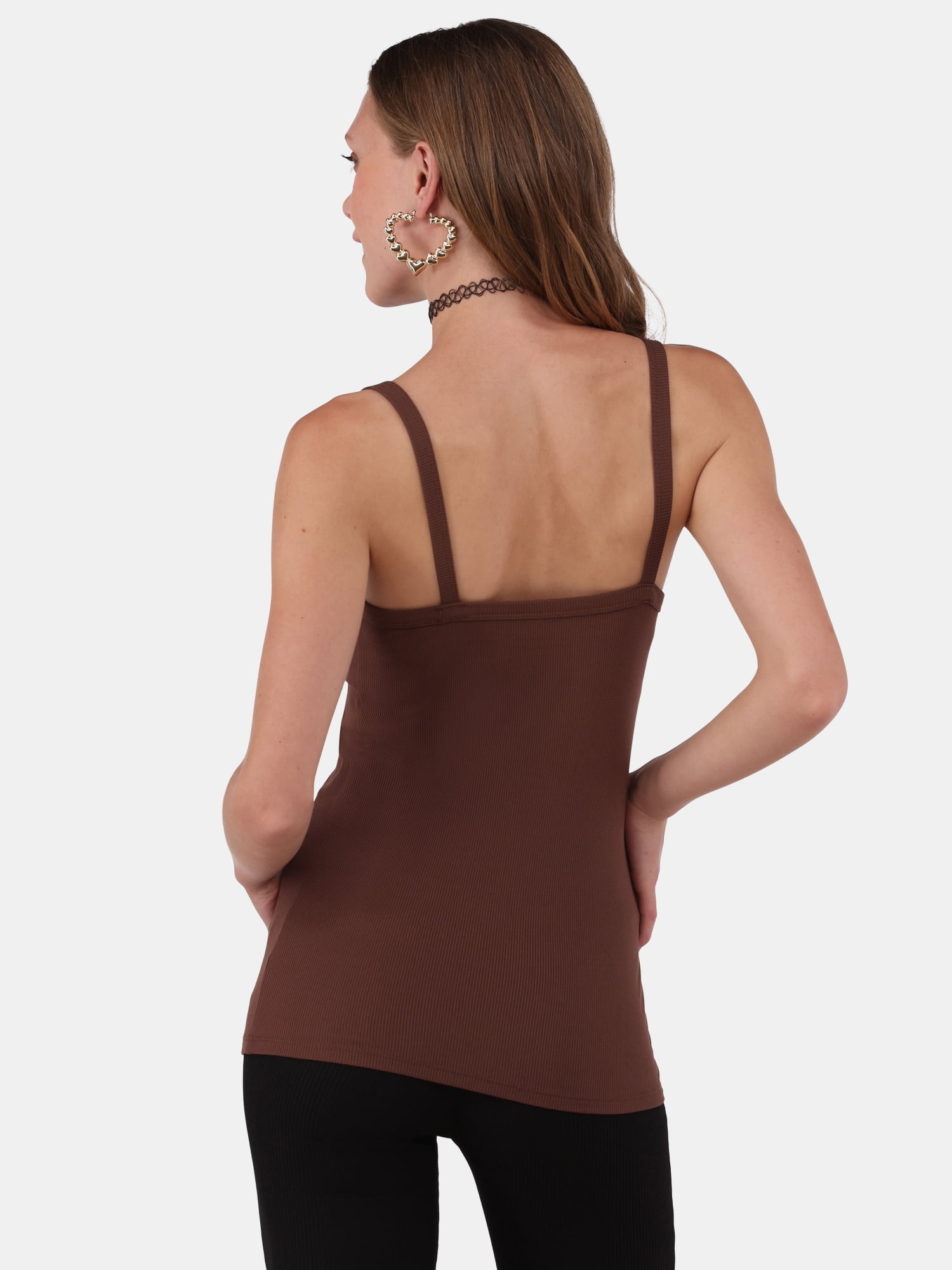 No Boundaries Ribbed Cami Top, Women's XXS-XXL