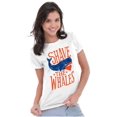 thumbnail image 4 of Shave The Whales Funny Hipster Pun Womens Fitted Plus Size Graphic Tee Brisco Brands 2X, 4 of 5
