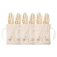 thumbnail image 2 of 3Pcs Easter Bunny Bags Linen Drawstring Cloth Bags Candy Gift Bags for Easter Egg Hunt & Birthday Party Favors, Rustic Garden Tea Party Decorations (Beige*3), 2 of 7