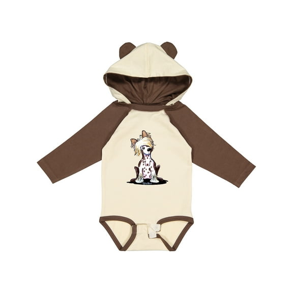 Inktastic Chinese Crested Boys or Girls Long Sleeve Baby Bodysuit