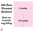 thumbnail image 5 of Bright Color Folding Greeting Cards | 4.5” x 6” Inches When Folded in Half | 50 Sheets Per Pack | Ultra Pink, 5 of 5