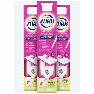KZKR Easy Mop and Bucket Set with Squeeze Wringer and Microfiber