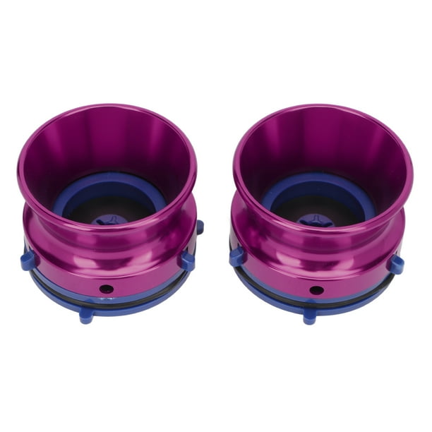 M Buder Par De Adaptadores De Cubo NAB De 10 Pulgadas (25.4 cm) De Aleación De Aluminio Pulido Para Grabadoras De Cinta De Carrete A Carrete Morado Elegante