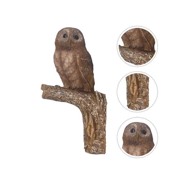 1Pc Creative Cartoon Tree Pendant Garden Decoration Tree Pendant Tree Owl Statues Tree Decoration for Decor Garden Park