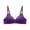 Purple, variant on Utoimkio Bras for Women Women's Bra Soild Wire Free Underwear One-Piece Bra Everyday Small Cup Underwear