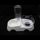 thumbnail image 3 of Elevated Cat Food Bowls With Silicone Pet Mat, Plastic Bowl With Stand-, 3 of 3