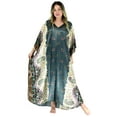 thumbnail image 2 of Up2date Fashion's Women's Caftan / Kaftan, Paisley Print with Border. Style Caf-04, 2 of 3