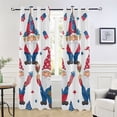 thumbnail image 5 of Gnome American Flags Blackout Curtain Panels Drapes Privacy Assured with Light Filtering Curtains for Living room Bedroom Bathroom Window, 5 of 6