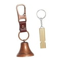 thumbnail image 2 of Bear Bell Survival Whistle Keyring Lightweight Iron Alloy for Outdoor Hiking Camping Backpackers, 2 of 9