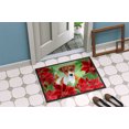 thumbnail image 2 of CK1337MAT Jack Russell Terrier Tapis Intérieur Ou Extérieur Poinsettas - 18 x 27 Po., 2 of 4
