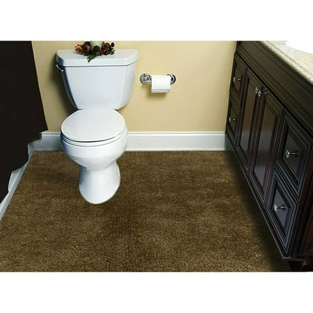Customizable 6'x8' Plush Wall-to-Wall Bathroom Carpeting
