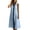 Blue, variant on Women's Dress Sleeveless V Neck Lady Spring Summer Loose Fitting Casual Lace Dress Blue M