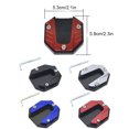 thumbnail image 3 of sweethay Pata de cabra para bicicleta, soporte lateral, almohadilla de extensión, mano de obra, tamaño compacto, accesorios para motocicletas, Accesorios para motos Negro, 3 of 6