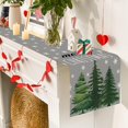 thumbnail image 5 of Pine Tree Snowflake Merry Christmas Table Runner, Seasonal Winter Xmas Holiday Kitchen Dining Table Decoration for Indoor Outdoor Home Party Decor Winter Table Runner 13x72 Inch, 5 of 8