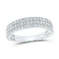 thumbnail image 2 of 14K White Gold His Hers Round Diamond Cluster Matching Wedding Set 2-1/3 Cttw, Womens Size: 5-10, Mens Size: 7-13, 2 of 3