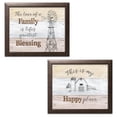 thumbnail image 1 of Gango Home Decor Country-Rustic Farmhouse III & IV by Beth Grove (Ready to Hang); Two 14x11in Brown Framed Prints, 1 of 5