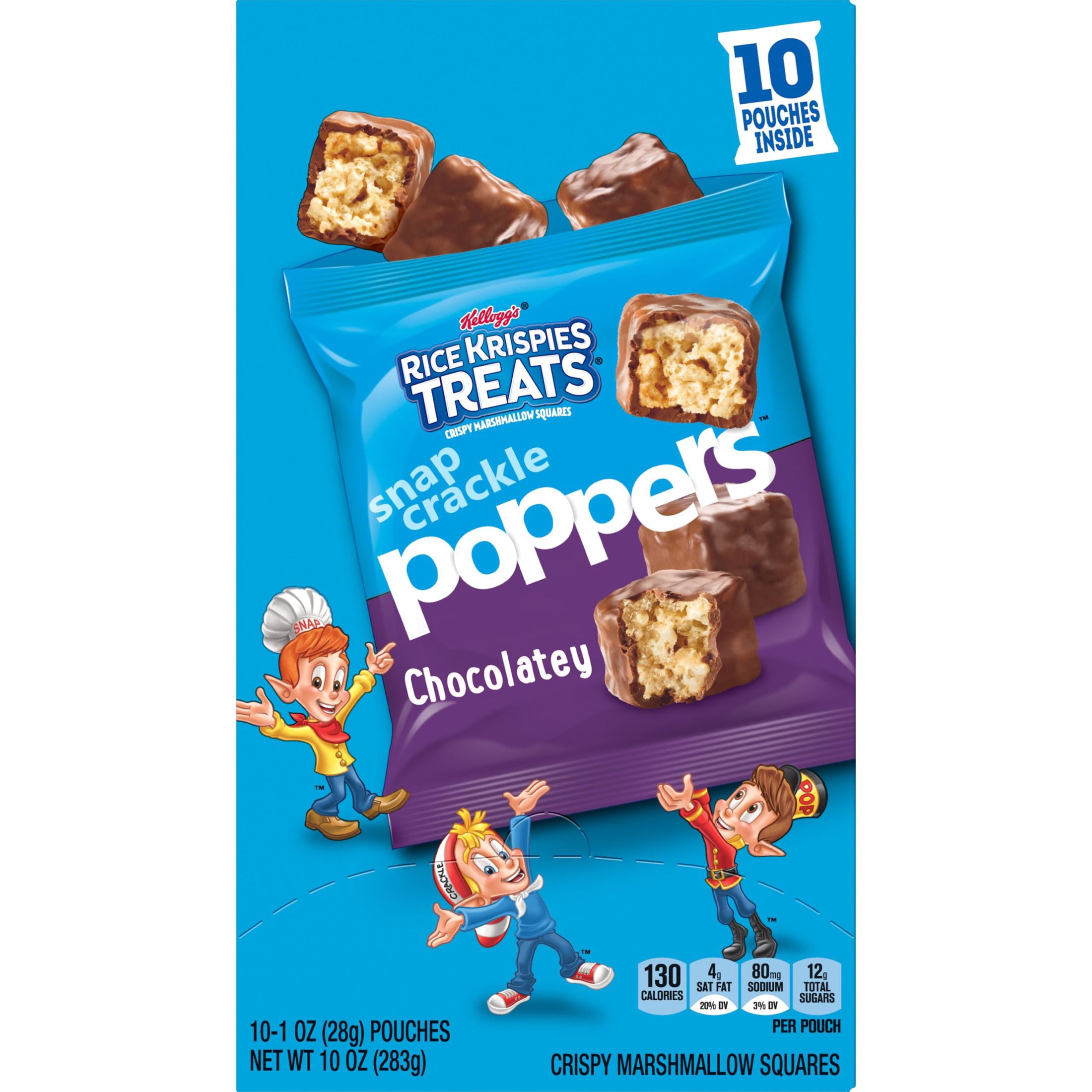 Rice Krispies Treats Poppers Chocolatey Chewy Marshmallow Breakfast Bites, 10 oz, 10 Count