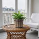 thumbnail image 5 of Maceta de Plástico con Efecto Madera y Bandeja Base – Contenedor Decorativo para Plantas de Interior y Exterior, Ideal para La Decoración Del Hogar y La Jardinería., 5 of 6