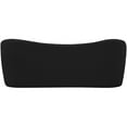 thumbnail image 3 of Pemberly Row Modern / Contemporary Black Boucle Fabric Bench, 3 of 9