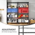 thumbnail image 2 of M MZG 1250 lbs Storage Shelves 5-Shelf Heavy Duty Metal Shelving Unit Standing Wire Rack for Office Garage Kitchen Waterproof, Black 33.5"W x 15.7"D x 68.5"H, 2 of 8