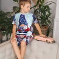 thumbnail image 4 of Balery Cute Gnomes in USA1 Conjunto de Pijama Infantil de Manga Corta con Estampado – Ropa de Dormir de Algodón Suave-Medium, 4 of 6